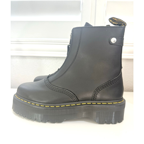 Dr. Martens Jetta Zip Platform Boots, Chunky Black Sendal Leather, W10/M9, RARE - Picture 5 of 8